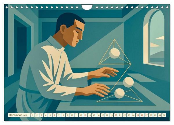 Produktbild: Hermann Hesse. Sein Leben, seine Werke (Wandkalender 2026 DIN A4 quer), CALVENDO Monatskalender