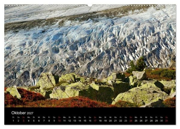 Produktbild: Faszinierende Gletscherwelt - entlang des Gro&szlig;en Aletsch (Wandkalender 2027 DIN A2 quer), CALVENDO Monatskalender