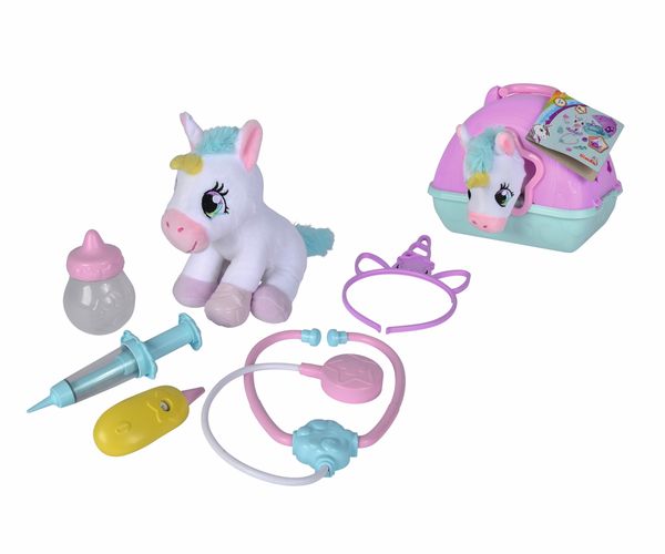Produktbild: Doktorkoffer mit Pl&uuml;sch Einhorn