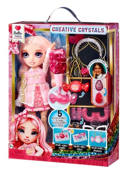 MGA Puppe Rainbow High Creative Crystals Fashion Doll Bella