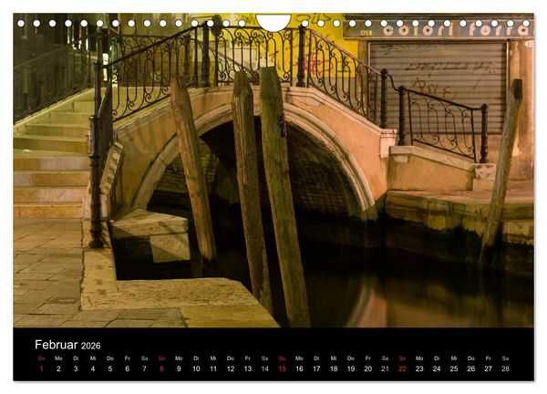 Produktbild: Venedig bei Nacht (Wandkalender 2026 DIN A4 quer), CALVENDO Monatskalender