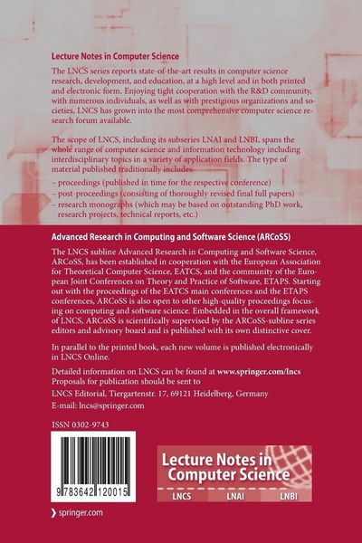 Produktbild: Tools and Algorithms for the Construction and Analysis of Systems