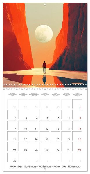 Produktbild: Minimalist Travel (Wall Calendar 2026 12 &times; 12 Inch) CALVENDO 12 Month Wall Calendar