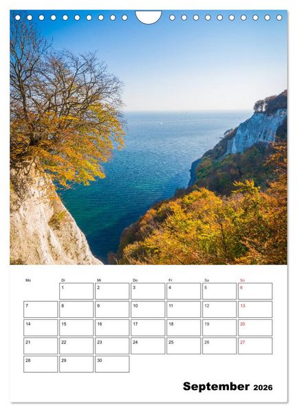 Produktbild: Insel R&uuml;gen - Wilde Sch&ouml;nheit an der Ostsee (Wandkalender 2026 DIN A4 hoch), CALVENDO Monatskalender