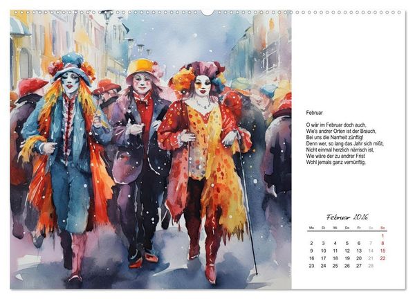 Produktbild: Gedichte von Theodor Storm (hochwertiger Premium Wandkalender 2026 DIN A2 quer), Kunstdruck in Hochglanz