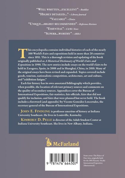 Produktbild: Encyclopedia of World's Fairs and Expositions