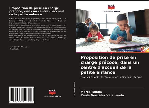 Produktbild: Proposition de prise en charge pr&eacute;coce, dans un centre d'accueil de la petite enfance