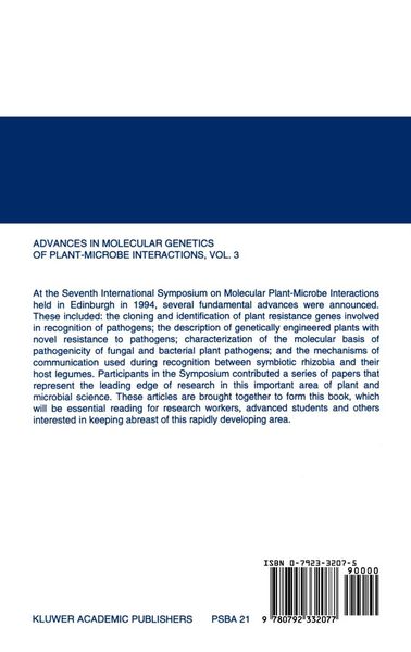 Produktbild: Advances in Molecular Genetics of Plant-Microbe Interactions