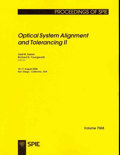 Produktbild: Optical System Alignment and Tolerancing II