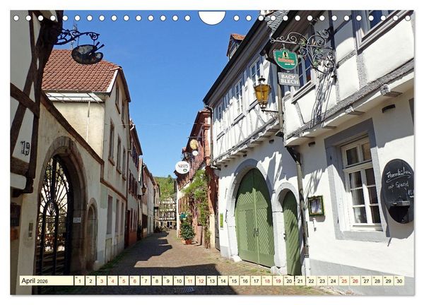 Produktbild: Neustadt an der Weinsta&szlig;e - Fachwerk, Wein und gem&uuml;tliche Gassen (Wandkalender 2026 DIN A4 quer), CALVENDO Monatskalender