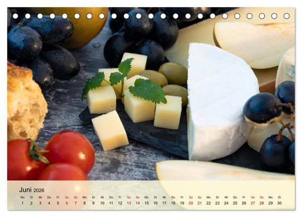 Produktbild: Jeden Monat lecker (Tischkalender 2026 DIN A5 quer), CALVENDO Monatskalender