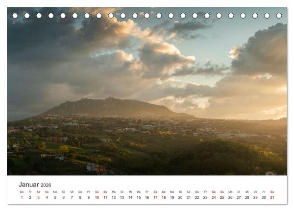 Produktbild: San Marino Die &auml;lteste Republik der Welt (Tischkalender 2026 DIN A5 quer), CALVENDO Monatskalender