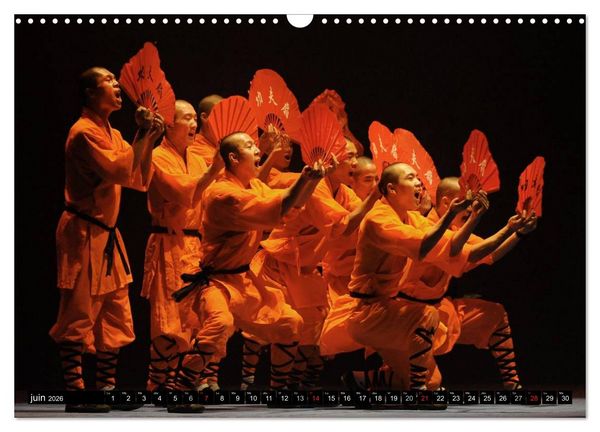 Produktbild: Kung Fu du Mont Song (Calendrier mural 2026 DIN A3 vertical), CALVENDO calendrier mensuel