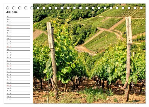 Produktbild: Die sch&ouml;nsten Landschaften in Deutschland - Das Ahrtal (Tischkalender 2026 DIN A5 quer), CALVENDO Monatskalender
