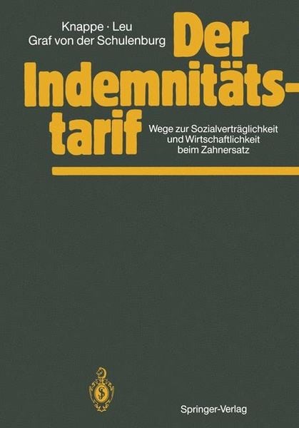 Produktbild: Der Indemnit&auml;tstarif