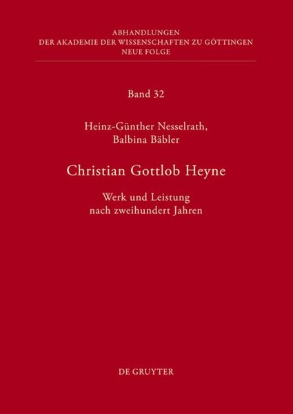 Produktbild: Christian Gottlob Heyne