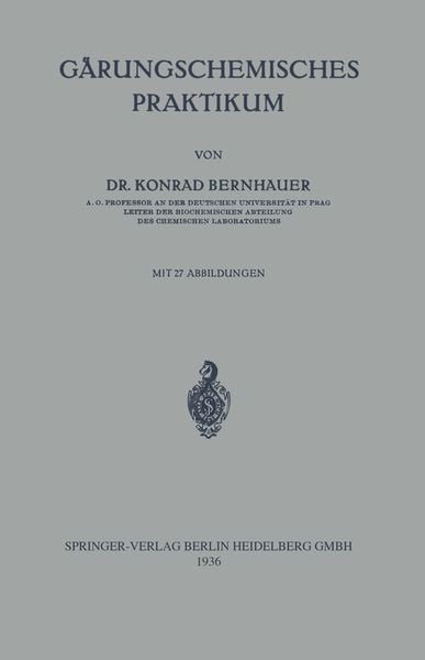 Produktbild: G&auml;rungschemisches Praktikum