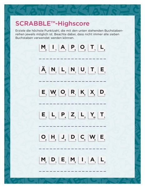 Produktbild: Scrabble&trade;-R&auml;tselblock "to go"