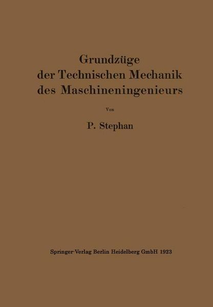 Produktbild: Grundz&uuml;ge der Technischen Mechanik des Maschineningenieurs