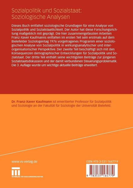 Produktbild: Sozialpolitik und Sozialstaat: Soziologische Analysen