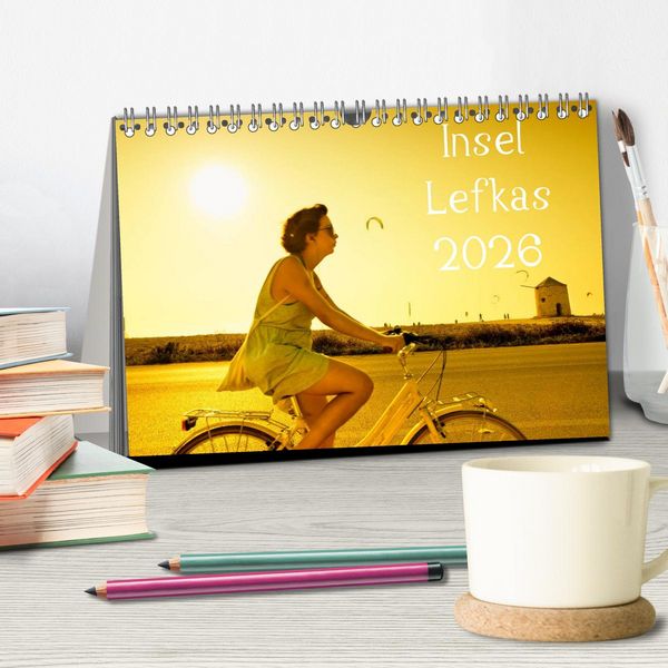 Produktbild: Insel Lefkas (Tischkalender 2026 DIN A5 quer), CALVENDO Monatskalender