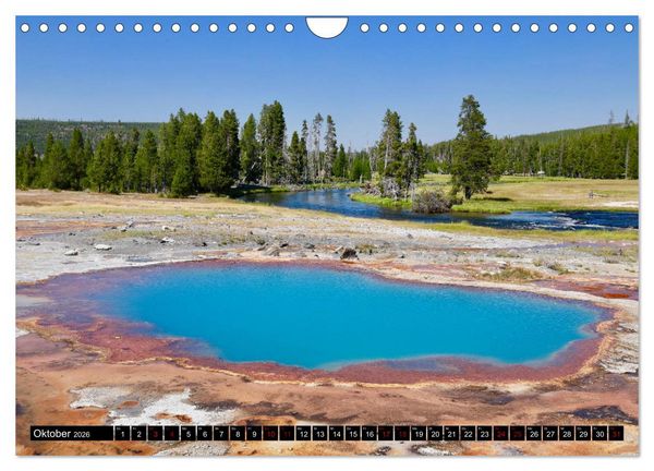 Produktbild: Wunderwelt Yellowstone 2026 (Wandkalender 2026 DIN A4 quer), CALVENDO Monatskalender