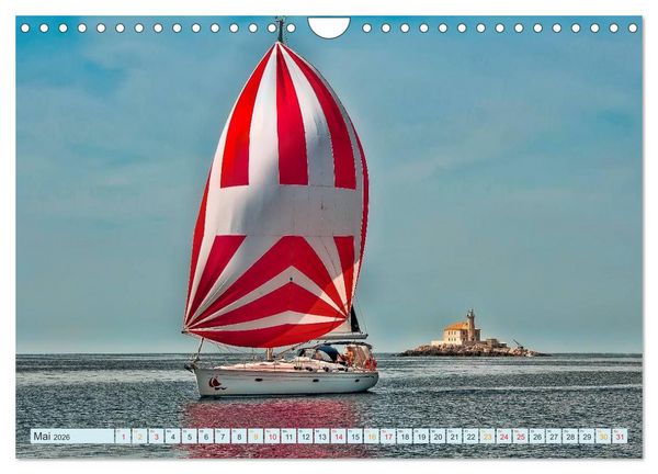 Produktbild: Segeln, Freiheit erleben (Wandkalender 2026 DIN A4 quer), CALVENDO Monatskalender