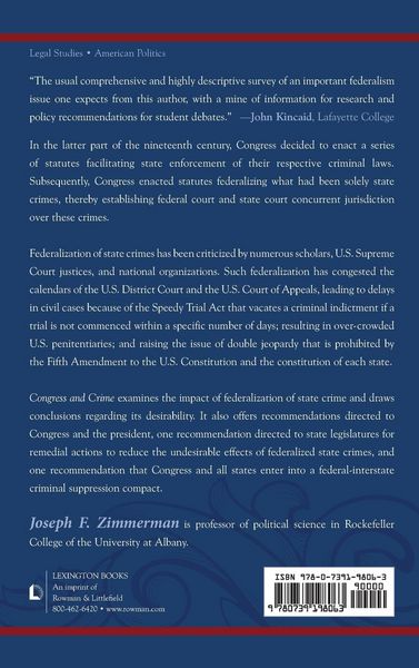 Produktbild: Congress and Crime