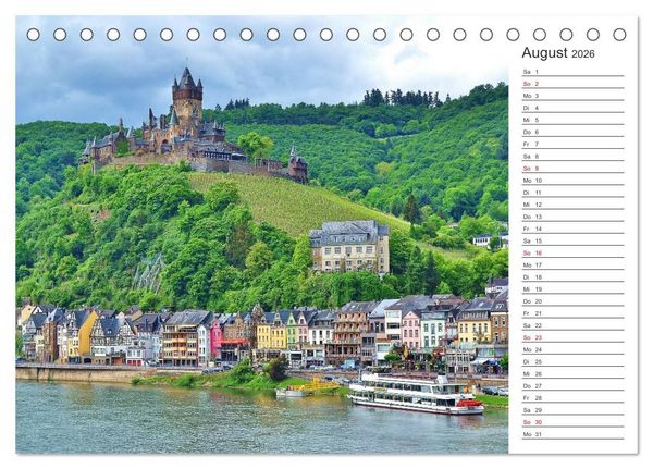 Produktbild: Bildsch&ouml;n - Die Mosel (Tischkalender 2026 DIN A5 quer), CALVENDO Monatskalender