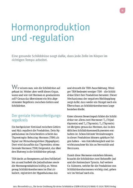 Produktbild: Die beste Ern&auml;hrung f&uuml;r deine Schilddr&uuml;se