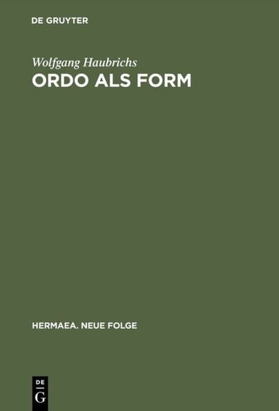 Produktbild: Ordo als Form