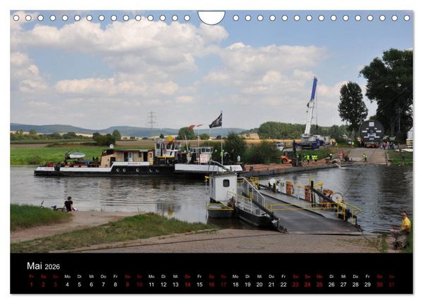 Produktbild: Schiffe auf der Oberweser (Wandkalender 2026 DIN A4 quer), CALVENDO Monatskalender