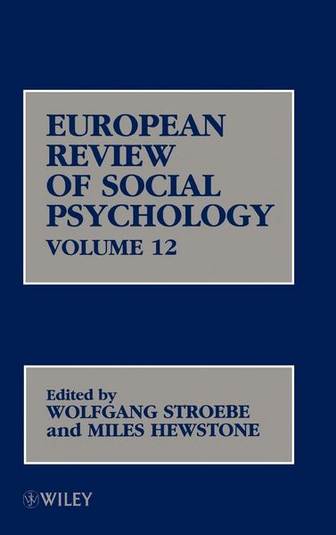 Produktbild: Stroebe: European Review of Social Psychology V12
