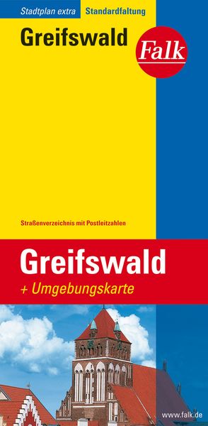 Falk Stadtplan Extra Standardfaltung Greifswald 1 : 15 000