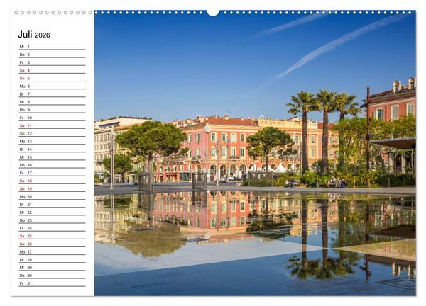Produktbild: C&Ocirc;TE D&rsquo;AZUR Bezaubernde Orte (hochwertiger Premium Wandkalender 2026 DIN A2 quer), Kunstdruck in Hochglanz