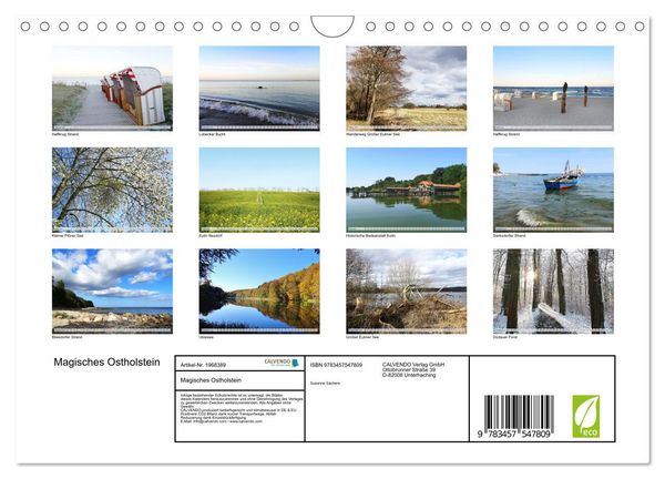 Produktbild: Magisches Ostholstein (Wandkalender 2026 DIN A4 quer), CALVENDO Monatskalender