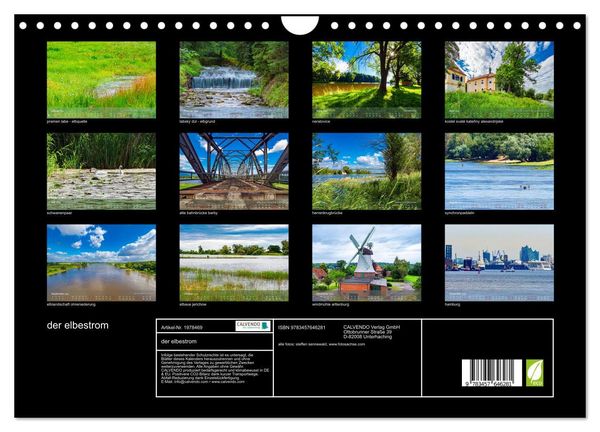 Produktbild: der elbestrom (Wandkalender 2026 DIN A4 quer), CALVENDO Monatskalender