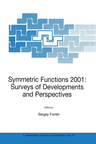 Produktbild: Symmetric Functions 2001: Surveys of Developments and Perspectives