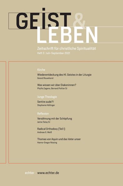 Produktbild: Geist & Leben 3/2021