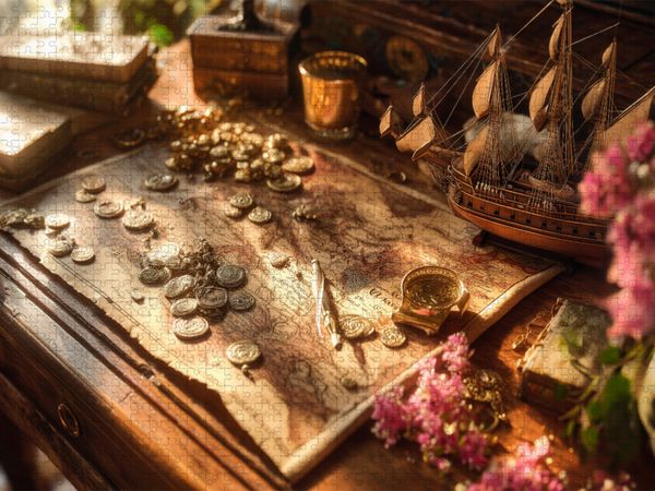 Produktbild: CALVENDO Puzzle Der Ozean segnet die, die ihn f&uuml;rchten | 1000 Teile Lege-Gr&ouml;&szlig;e 64x48cm Foto-Puzzle f&uuml;r gl&uuml;ckliche Stunden
