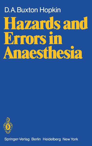 Produktbild: Hazards and Errors in Anaesthesia