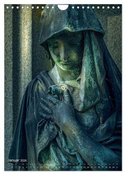 Produktbild: Die stillen Momente im Ohlsdorfer Friedhof (Wandkalender 2026 DIN A4 hoch), CALVENDO Monatskalender