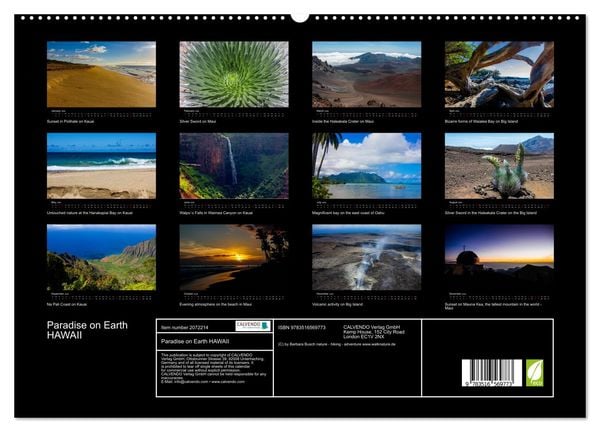 Produktbild: Paradise on Earth HAWAII (High Quality Premium Wall Calendar 2026 DIN A2 landscape),CALVENDO 12 Month Wall Calendar