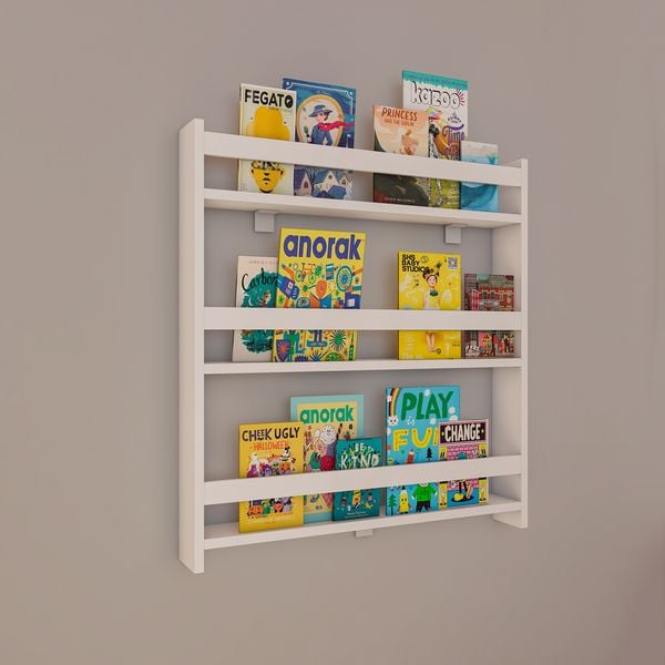 Produktbild: Holz Kinderregal B&uuml;cherregal Kinder Regal Kidos
