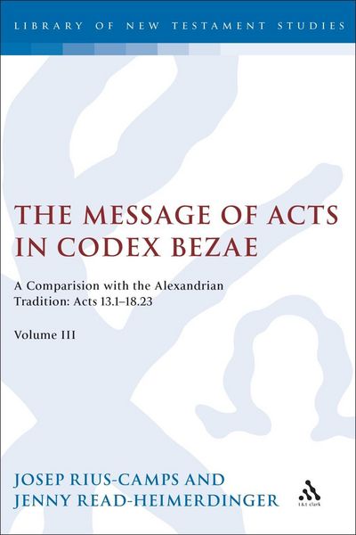Produktbild: The Message of Acts in Codex Bezae