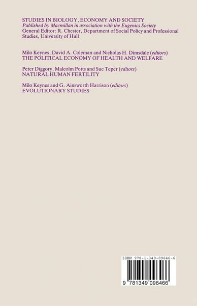 Produktbild: The Political Economy of Health and Welfare