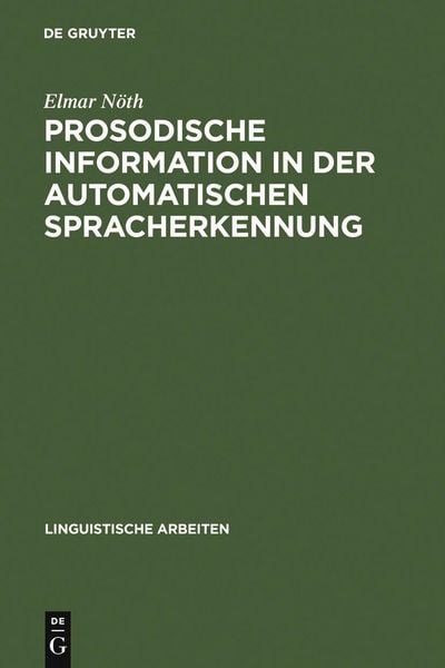 Produktbild: Prosodische Information in der automatischen Spracherkennung