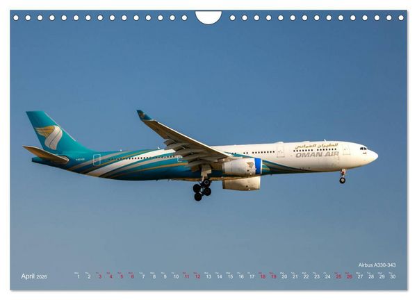 Produktbild: Airliners of the Middle East (Wall Calendar 2026 DIN A4 landscape), CALVENDO 12 Month Wall Calendar