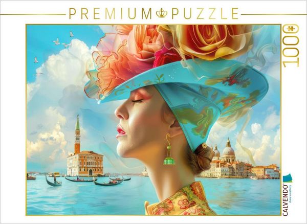 Produktbild: CALVENDO Puzzle Venedig surreal | 1000 Teile Lege-Gr&ouml;&szlig;e 64x48cm Foto-Puzzle f&uuml;r gl&uuml;ckliche Stunden