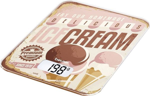 Beurer KS 19 Ice-Cream Küchenwaage digital Hellbraun, Altrosa